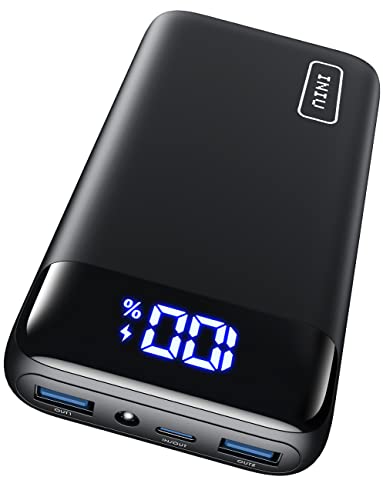 Iniu Portable Charger, 22.5W 20000Mah Usb C In & Out Power Bank Fast Charging, Pd 3.0+Qc 4.0 Led Display Phone Battery Pack Comp