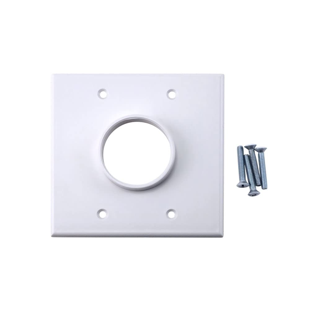 Skywalker Dual Gang Wall Plate With 1-3/4In Opening (White)