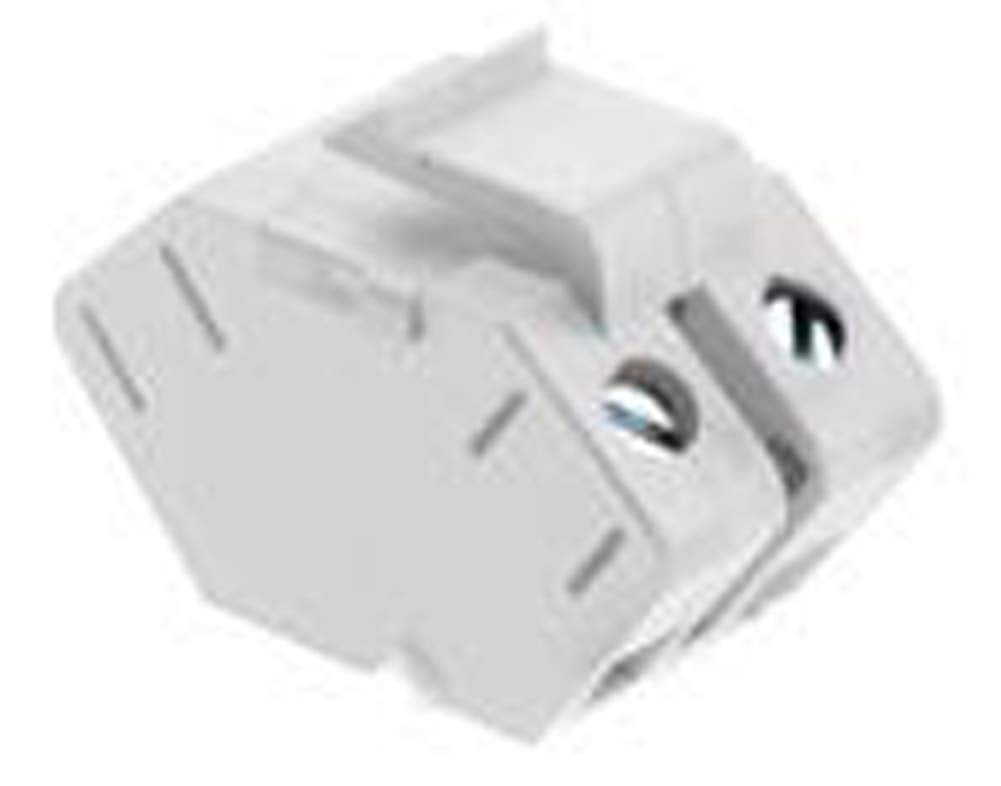Legrand   Onq Speaker Keystone Insert, Single Keystone Jack For Up To 12 Gauge Speaker Wire, Cover Unused Ports, White, Wp3456Wh