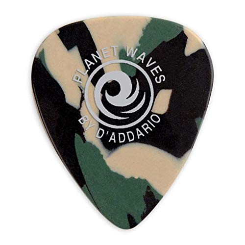 Planet Waves Guitar Pick Celluloid Standard Camo Medium 1Ccf410