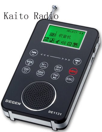 Degen De1131 4 In 1 Touch Screen Controlled Portable Am/Fm/Sw Digital Radio, Mp3 Player With Built In 4Gb Flash Memory And Micro