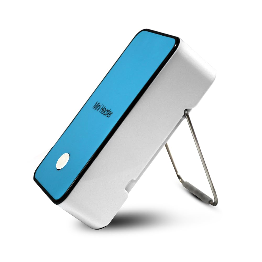 Safety Energy Saving Heater Mini Portable Room Office Desktop Electric Fan Heater Air Warmer Blue