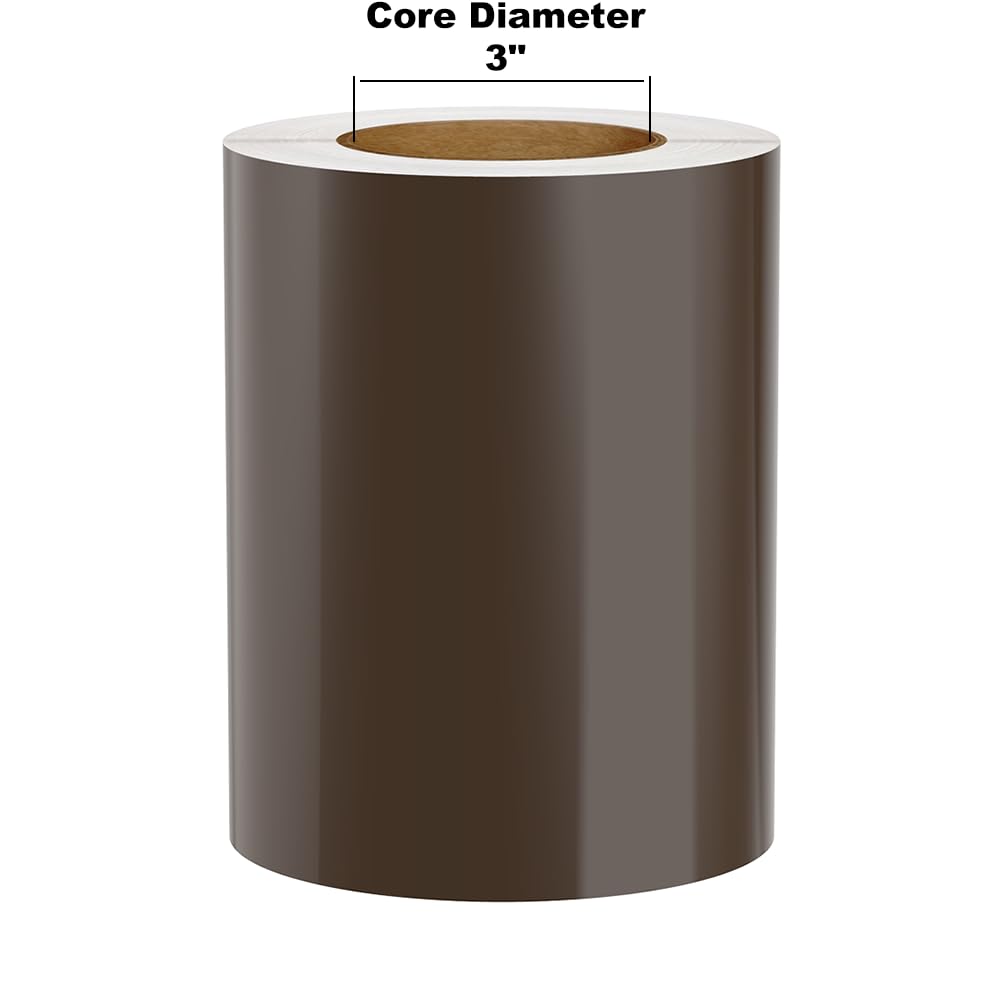 (Discontinued) Kingston Premium Vinyl Label Tape, Brown, 7 x 150 on 3 Core for DuraLabel 9000, LabelTac 9, SafetyPro 9G, VnM 8 