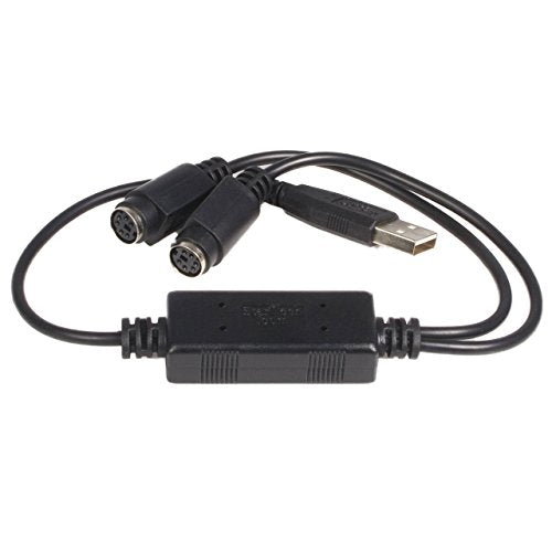 Startech.Com Usb To Ps/2 Adapter For Keyboard And Mouse   Keyboard / Mouse Adapter   Usb   Usbps2Pc, Black