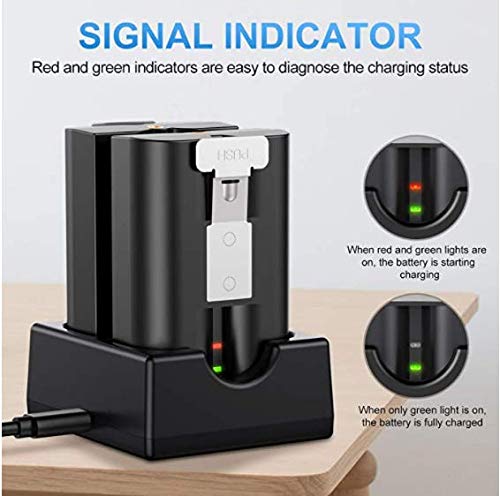 2Sets Battery And Usb Charging Station,Battery Is Compatible With Ring Doorbell, For Video Doorbell 2/3 And Spotlight Cam Batter