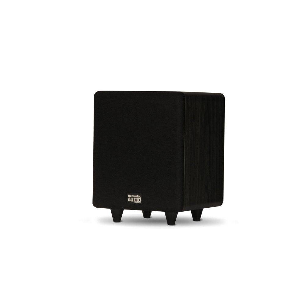 Acoustic Audio Psw250 6 Home Theater Powered 6.5'' Lfe Subwoofer Black Front Firing Sub,250 Watts