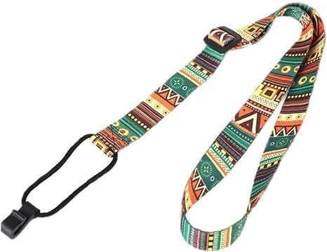 JJLFresheners 1Pc Multicolour Ukulele Strap Adjustable Bohemian Style Printing Ribbon Clipon Guitar Belt Instrument Guitar Slin