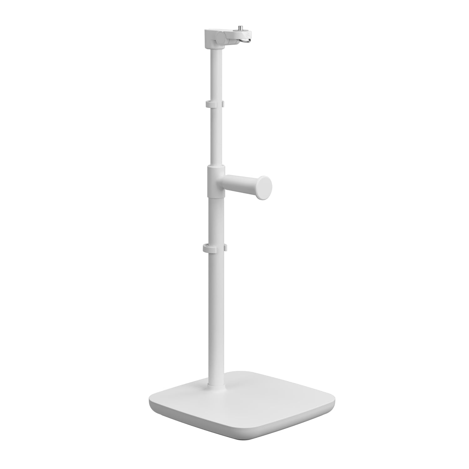 Stand for Key Light Neo - Desk Mount With Weighted Base, Adjustable Height & Tilt, Headset Holder, Clean White - For Key Light N