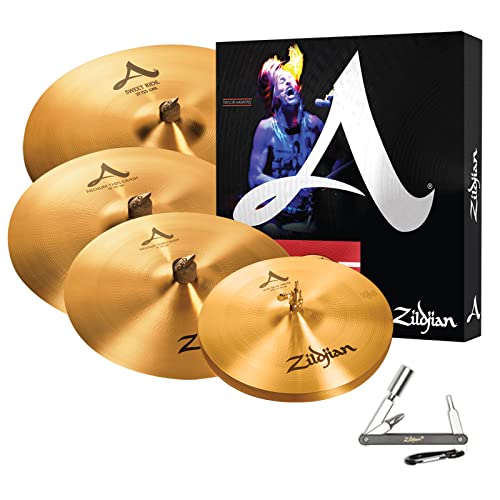 Avedis Zildjian Zildjian A391 A Series Cymbal Box 14 Inches Hihats16 Inches & 18 Inches Thin Crash 21 Inches Sweet Ride With Zke