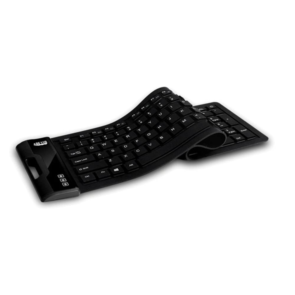 Adesso Wired Waterproof Flex Keyboard, Black Akb 212Ub