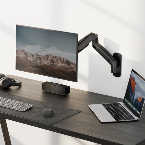 White Mulberry |Diy| Wall Mounted Monitor Stand Mount | Supports 1532 Inch Screens| 9 Kg Screen Load | Vesa 75X75 & 100X100 | S