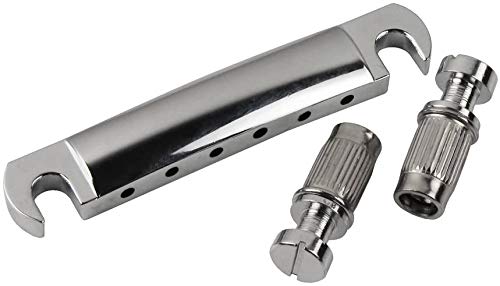 N / A Guitar Tailpiece Bridge, Guitar Parts 1 Set Vintage Style Tune O Matic Bridge And Tailpiece Set Saddle Bridge For 6 String