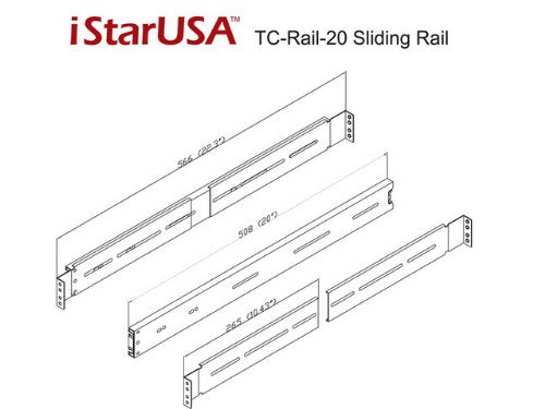 Istarusa Tc Rail 20 D2 20'' Sliding Rail For Dstorm 2U