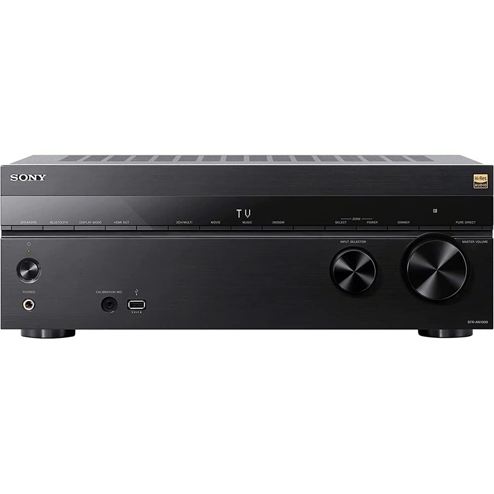 Sony Str-An1000 7.2 Channel Home Theater 8K A/V Receiver Bundle With 26 Month Cps Extended Protection Pack