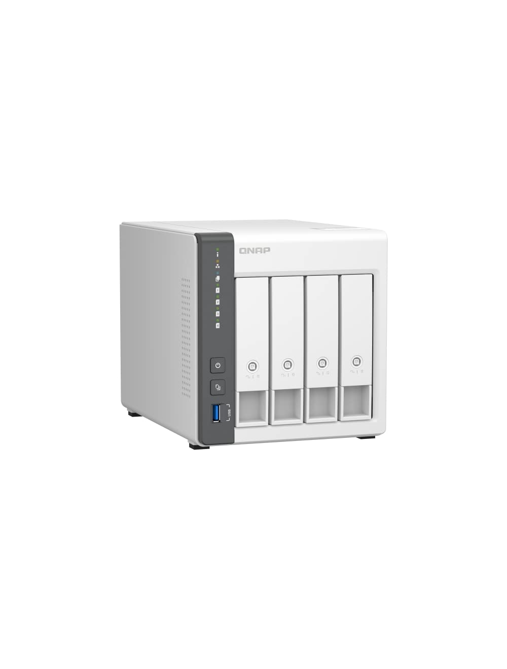 Qnap Ts-433-4G-Us 4 Bay Nas With Quad-Core Processor, 4 Gb Ddr4 Ram And 2.5Gbe Network (Diskless)