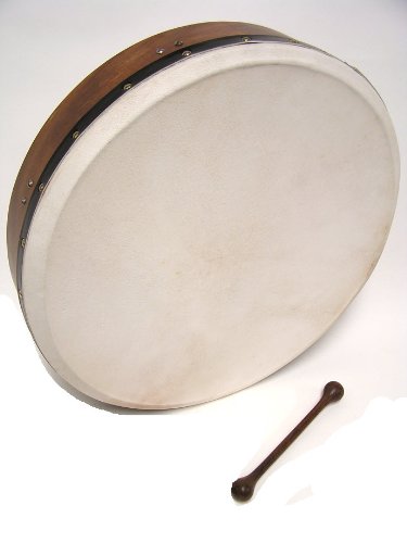 Mid-East Tunable Bodhran Drum - 18" Sheesham Soft Head, Model BTN8RS, Natural Finish