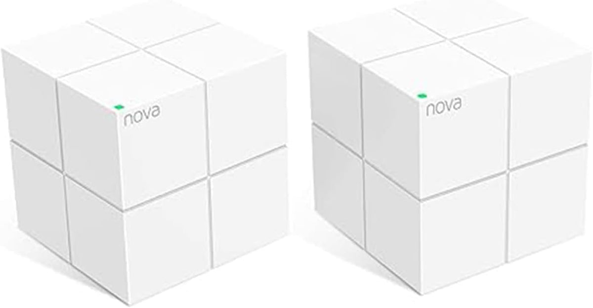 Tenda Nova Mesh WiFi System MW6 - Covers up to 4000 sq.ft - AC1200 Whole Home WiFi Mesh System - Gigabit Dual-Band Mesh Network for 90 Devices - Replaces Wireless Router and WiFi Extender - 2-Pack