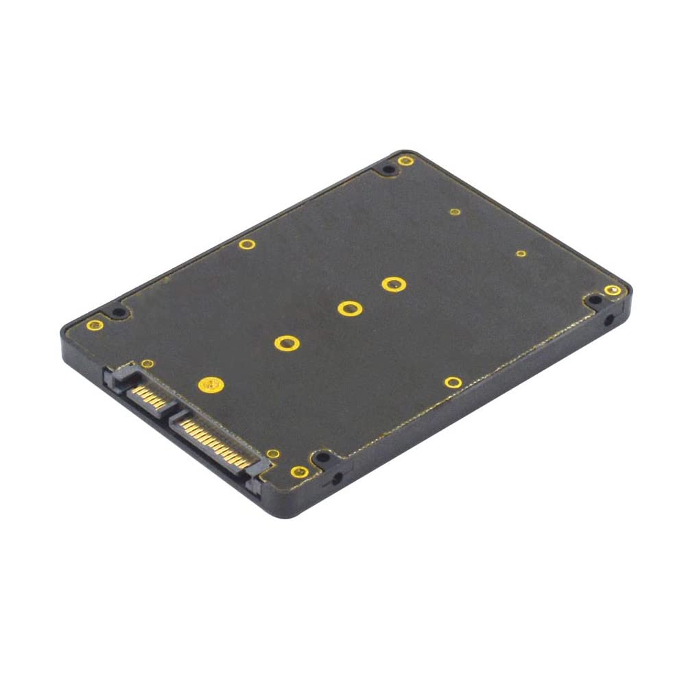 GODSHARK M.2 Adapter to 2.5 SATA Enclosure, B & M Key SATA Based NGFF SSD Converter to 2.5 Inch SATA 3.0 Card Support 2230 2242 2260 2280 Hard Drive with 7mm Case