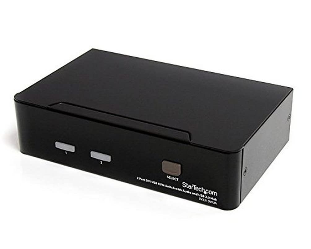 Startech.Com 2 Port Dvi Kvm Switch   Usb Dvi Dual Link   Hot Key & Audio Support   1920X1200 Kvm Switch   Kvm Video Switch (Sv23
