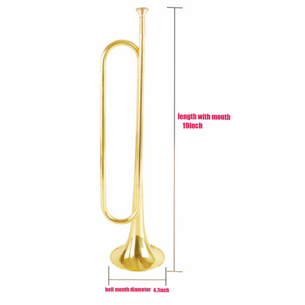 Tzong C Flat Brass Material With Mouthpiece For School Band Cavalry Beginner Military Orchestra
