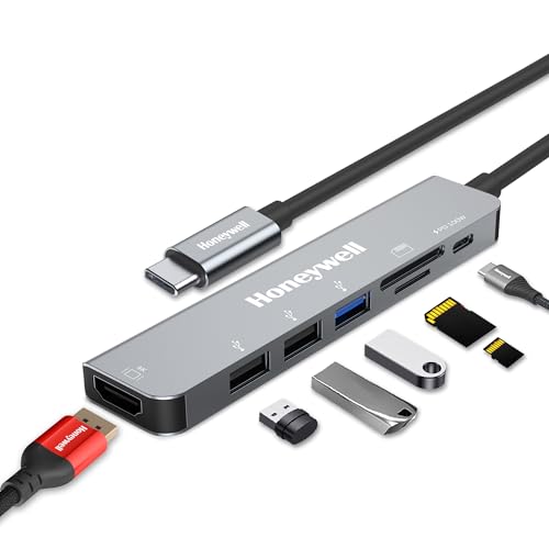 Honeywell Newly Launched 7In1 Typec Docking Station With 4K Hdmi,1Xusb 3.0,2Xusb 2.0 & Typec 3.0 Pd Charging 100W Port, Sd & M
