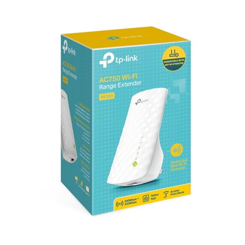 Tp-Link Ac750 Wifi Range Extender | Up To 750Mbps | Dual Band Wifi Extender, Repeater, Wifi Signal Booster, Access Point| Easy S