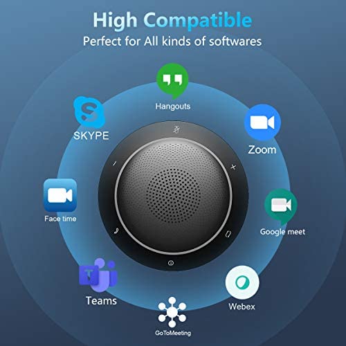 Kaysuda Bluetooth Conference Speakerphone Wireless Microphone And Speaker For Mobile Phone And Computer, Usb Office Speakerphone