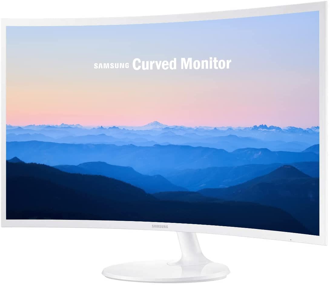 2022 Newest Samsung Flagship 27'' Fhd Curved Led Backlight Computer Monitor For Business With Vga, Hdmi, Ultra Slim Design With
