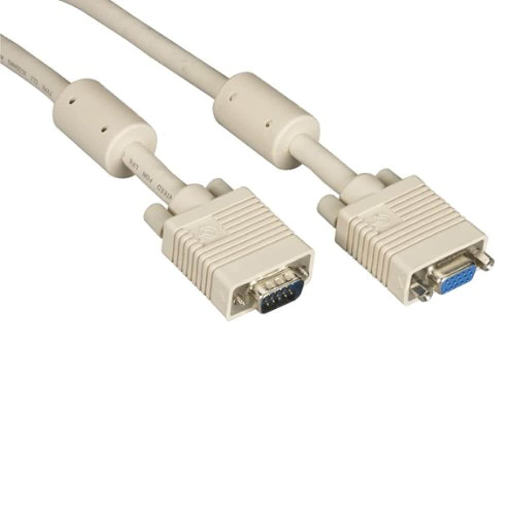 Vga Video Cable With Ferrite Core, Male/