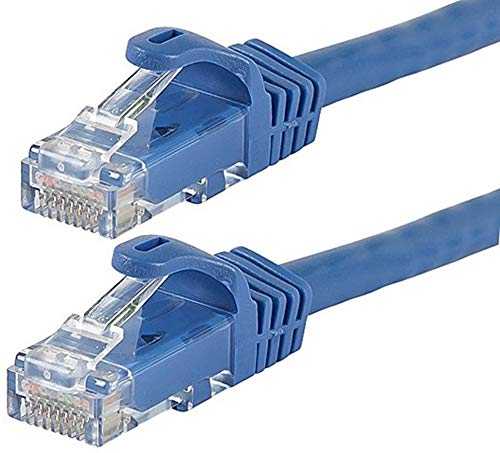 Monoprice Cat6 7Ft Blue 12 Pk Patch Cable Utp 24Awg 550Mhz Pure Bare Copper Snagless Rj45 Flexboot Series Ethernet Cable