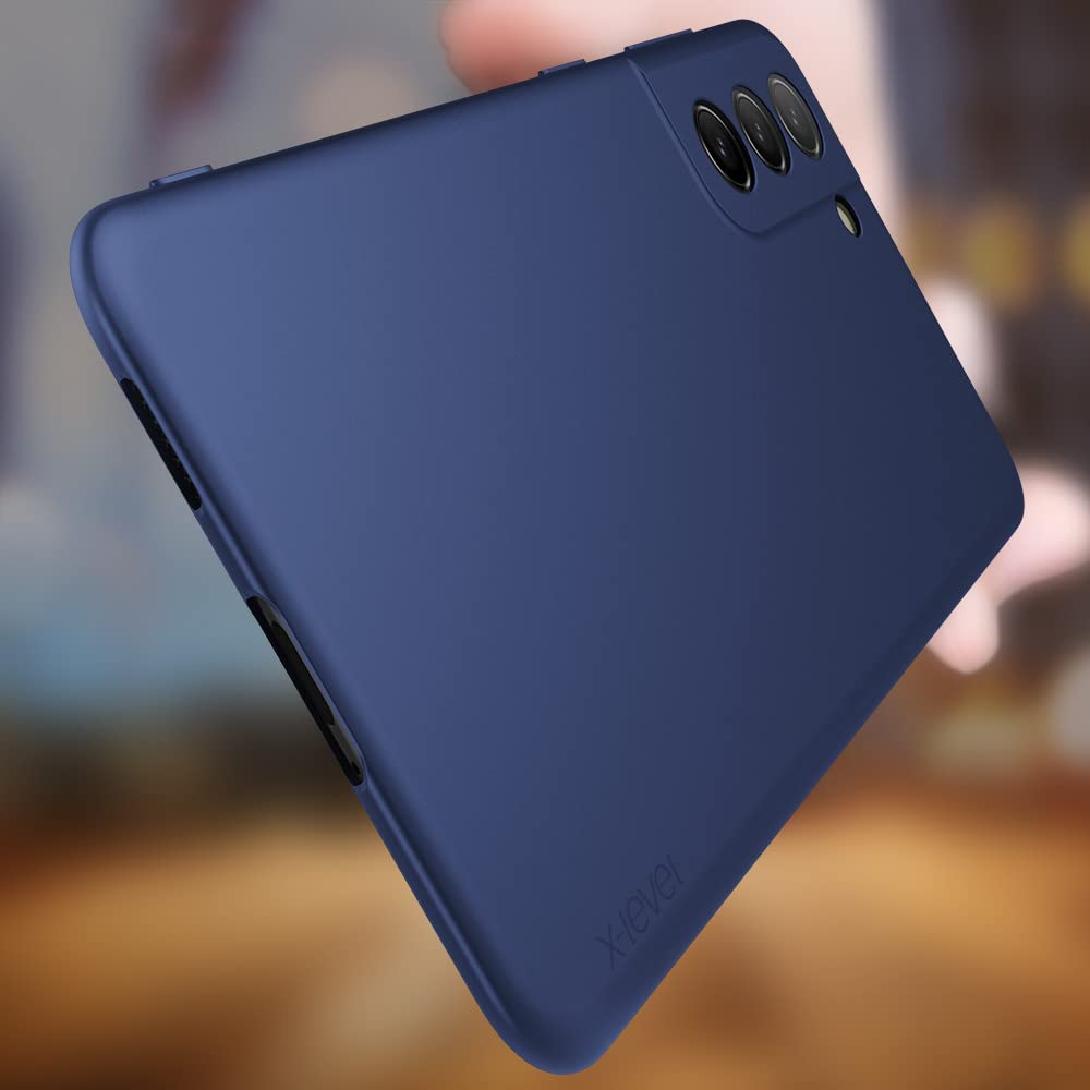 X-level Ultra-Thin Slim Fit TPU Matte Finish Phone Case for Samsung Galaxy S21 Navy Blue
