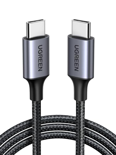 Ugreen 60W Usb C To Usb C Charger Cable, Type C Pd Fast Charging Braided Cord, Compatible With Iphone 16 Pro Max/15, Galaxy S24 
