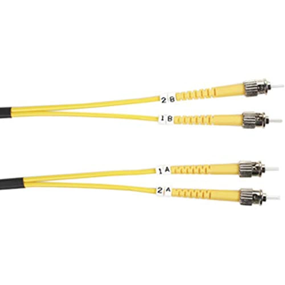 Os2 9/125 Singlemode Fiber Optic Patch Cable   Ofnr Pvc, St To St, Yellow, 1 M (