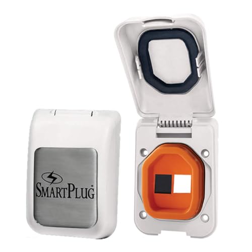 Smartplug Data Port Case/Inlet Only - White Cover W/One Blank Plug &Amp; One Open Port,WBAUVB0D7RJTJR8