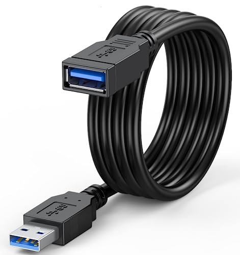 Fedus Usb Male To Female Extension Cable, 3 Meter/9.8Ft 2.0 Extension Cable, A Male To A Female Cable, Extender For Tv, Pc, Hard
