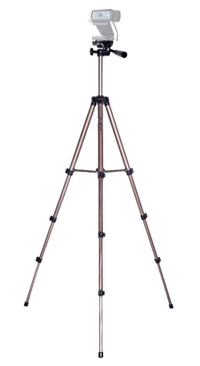 Webcam Tripod, Camera Tripod Mount Stand Compatible With Logitech Webcams C920S Streamcam Brio C925E C922X C930E C920 C615 50 Inches