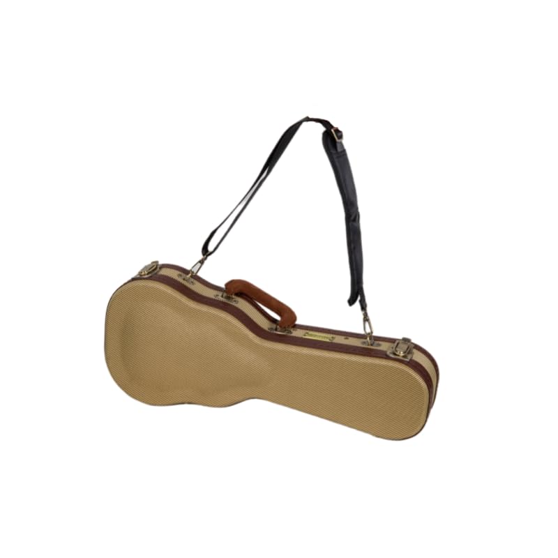 Crossrock Master Series Soprano Ukulele Case For 21 Long Neck | Classic Fabric Tweed Exterior, Re-Engineered Shell, Backpack S