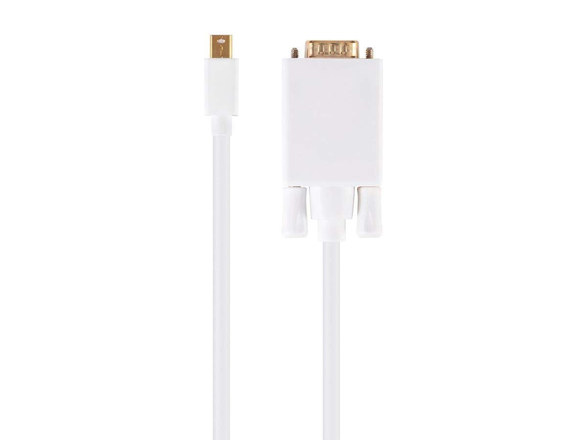 Mini Displayport To Vga Cable-White 10Ft