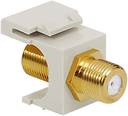MODULE, FTYPE, GOLD PLATED, WHITE