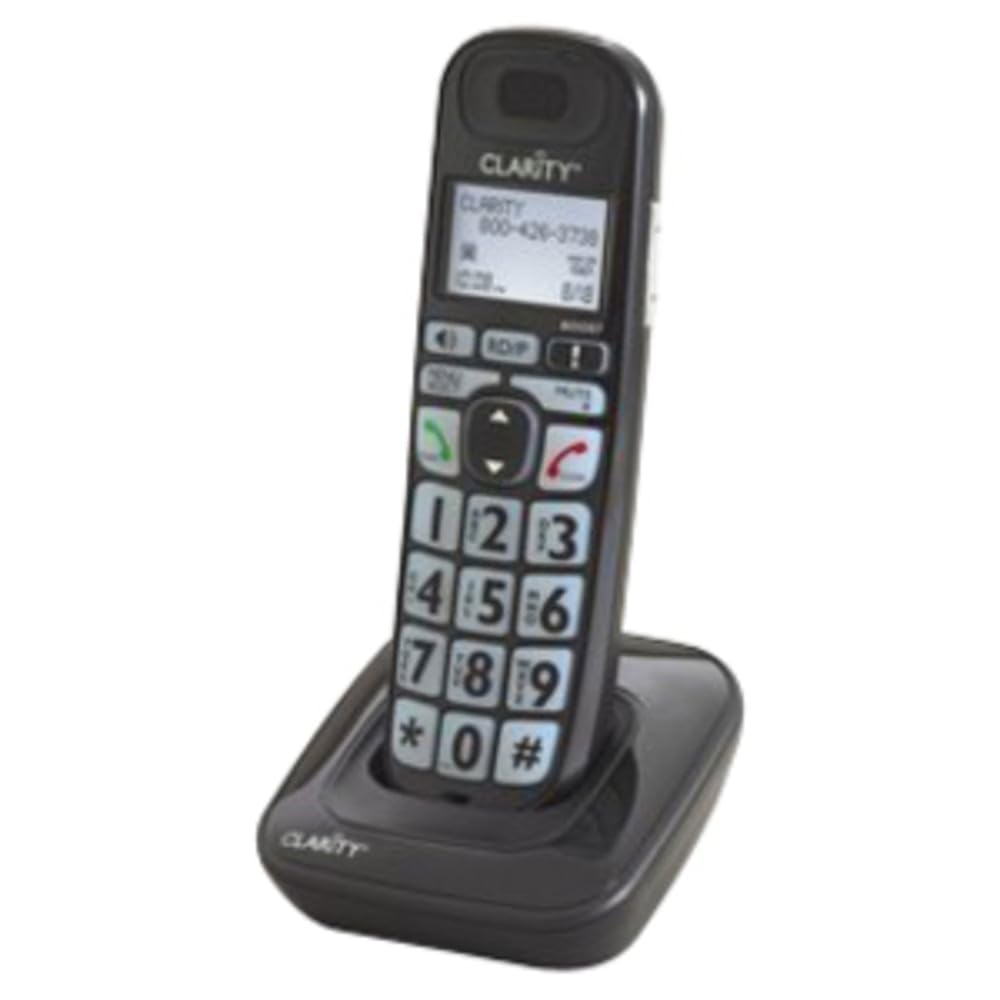 Clarity 52703P na 1-Handset Landline Telephone (Accessory handset for the model D703) , Black