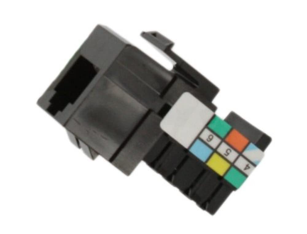 Leviton 41106-RB6 Voice Grade QuickPort Connector, Brown