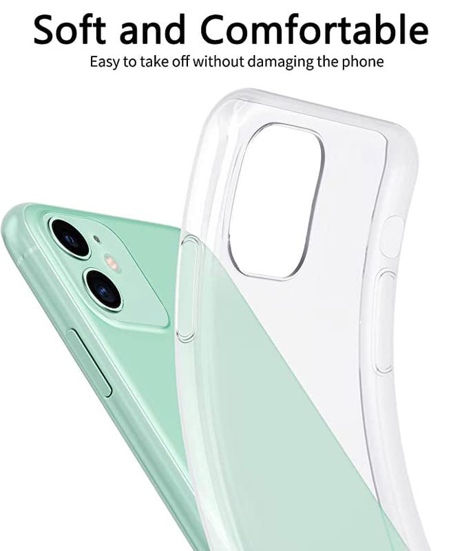 Ikiiqii Cover For Motorola Edge 40 (6.55'') Phone Case + Screen Protector, Clear Silicone Case, Shockproof Slim Non Slip Protect