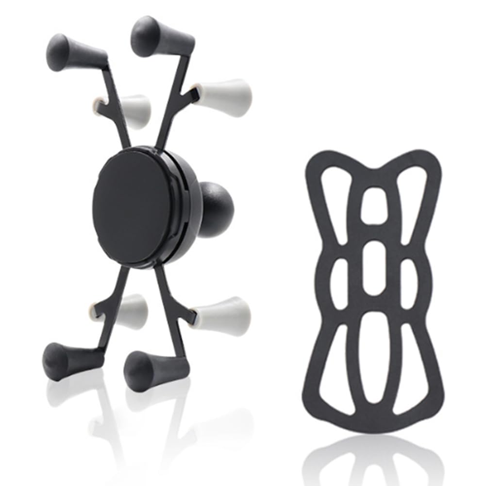 Strg Phone Holder With B Size 1'''' Ball, Ball Mount Handlebar Phone Mount Compatible With Ram And 1'''' Ball Systems Double Soc