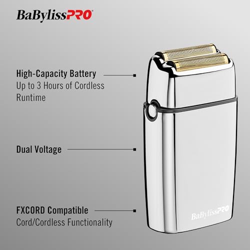 Babylisspro Baberology Double Foil Shaver Fxfs2G Goldfx Professional Electric Shaver