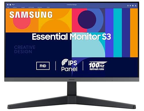 Samsung 27Inch (68.59Cm) Fhd, Ips Display, 100 Hz, 1920 X 1080 Flat Monitor, Bezel Less Design, Amd Freesync, Flicker Free, Hdm