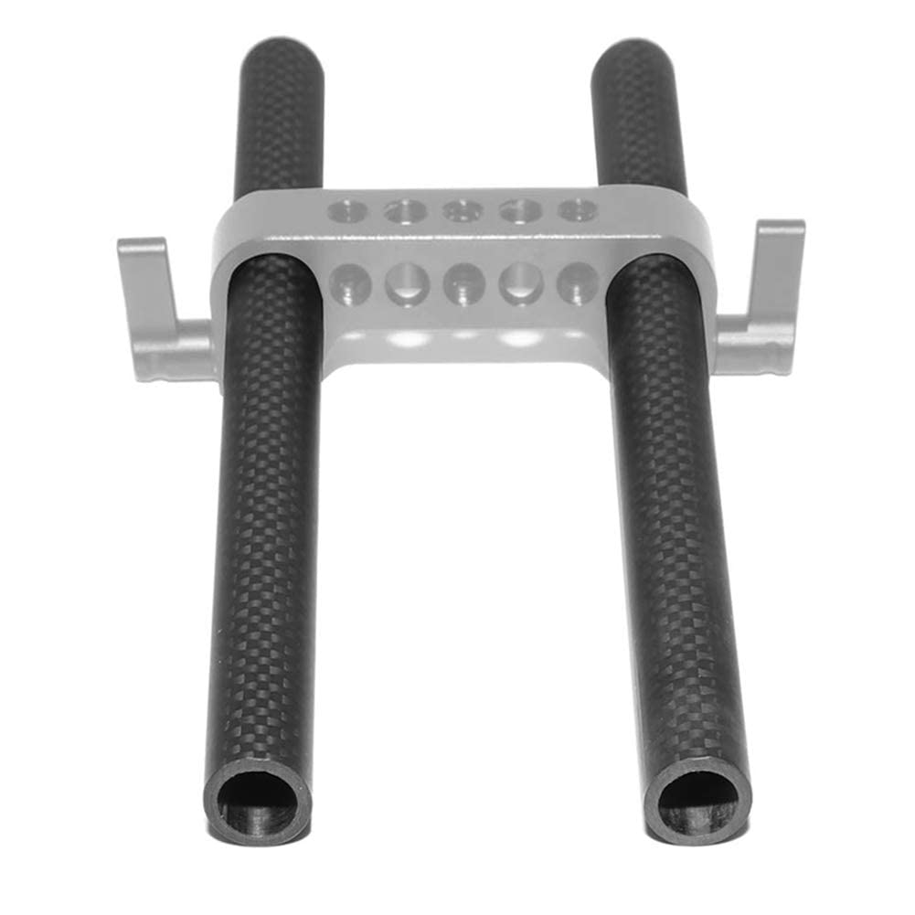 Niceyrig 15Mm Carbon Fiber Rod 8 Inch Applicable For Follow Focus, Shoulder Rig, Matte Box, Lens Support, Pack Of 2 065