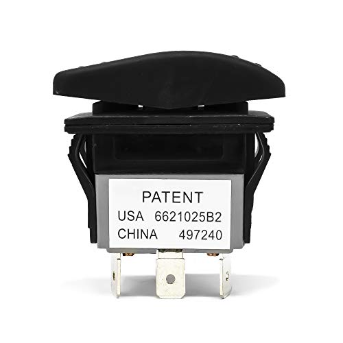 Five Oceans 3 Pin Rocker Switch   (On) Off (On) Momentary Rocker Switch   Utv Rocker Switch, Waterproof Rocker Switch 12V   Fo15