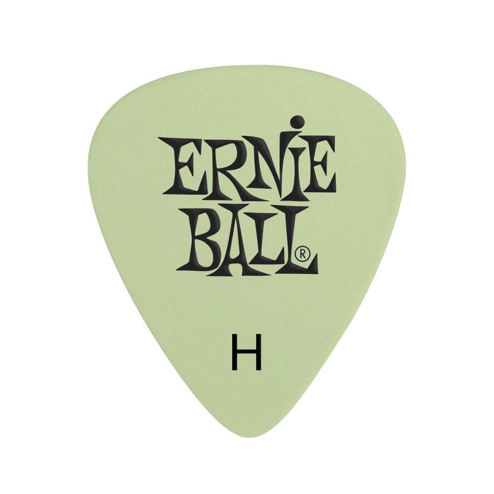 Ernie Ball Guitar Picks, Heavy, Super Glow, 12 Pack (P09226)