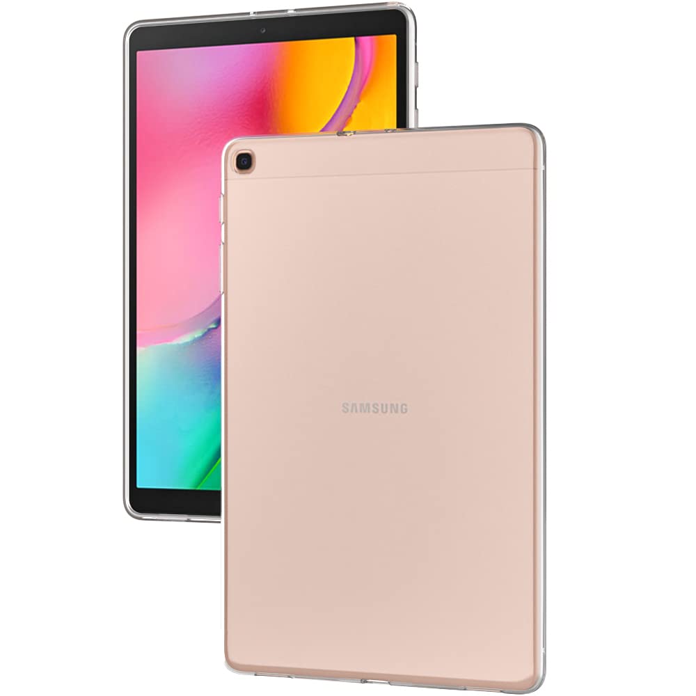 Puxicu Clear Case For Galaxy Tab A 10.1, Slim Design Flexible Soft Tpu Protective Cover For Samsung Galaxy Tab A 10.1-Inch 2019