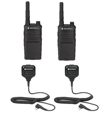 2 Pack Motorola Rmu2040 Radios With Speaker Mics